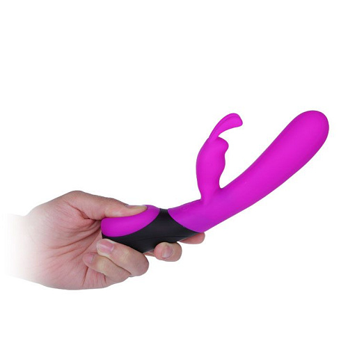 Лиловый вибратор со стимулятором-кроликом для клитора Baile Pretty Love BI-014261 (21 см)