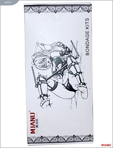 Чёрные неопреновые манжеты на присосках MJANU 69731