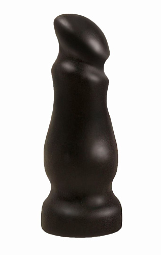 Чёрный массажёр простаты с приплюснутой головкой LOVETOY (А-Полимер) 428100 (13 см)