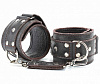 Коричневые кожаные оковы с клепками БДСМ арсенал 56002ars