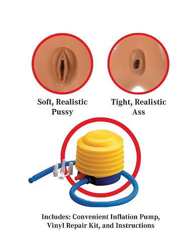 Кукла надувная цвета кофе Pipedream PDX Dollz Maria Sin RD332