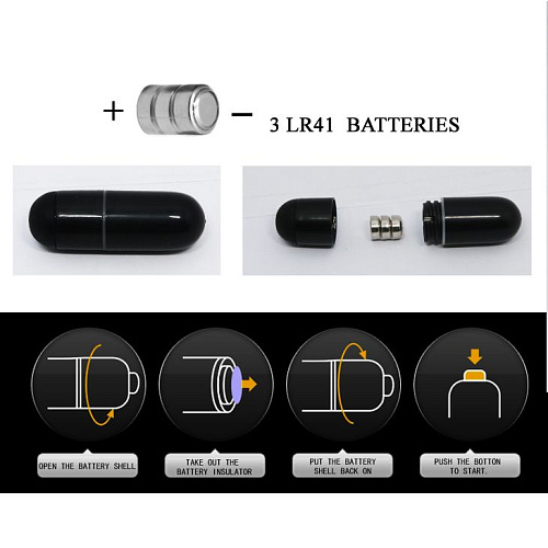 Чёрное эрекционное кольцо с вибрацией и щеточкой для клитора Baile BI-014081-1