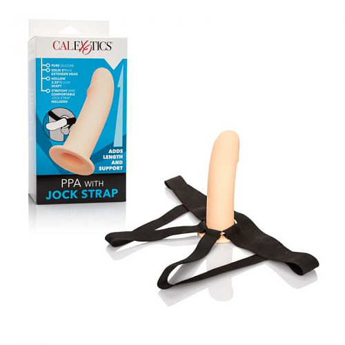 Телесный фаллопротез на трусиках-джоках California Exotic Novelties PPA With Jock Strap SE-1630-05-3