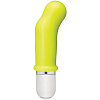 Жёлтый G-стимулятор с вибрацией Doc Johnson Pow! 10 Function Silicone Vibrator 0500-25-BX (8,89 см)