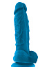Голубой фаллоимитатор на присоске NS Novelties ColourSoft 5 Soft Dildo NSN-0410-27 (17,8 см)
