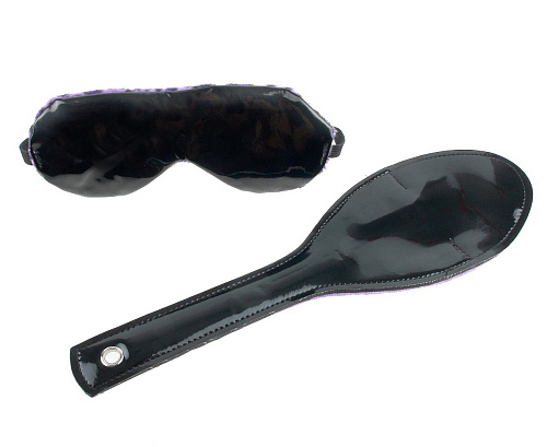 Набор для бондажа FFS: наручники, наножники, шлёпалка, ошейник с поводком Pipedream PD2106-12