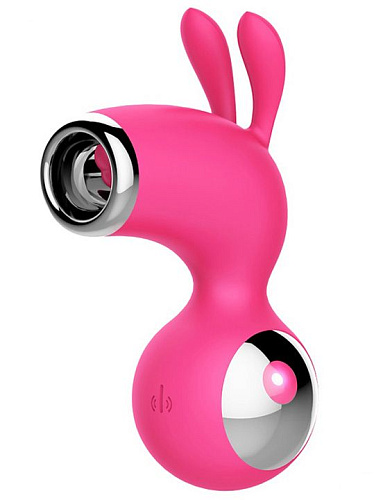 Розовый клиторальный стимулятор с ушками Yuanse Claire G-0011