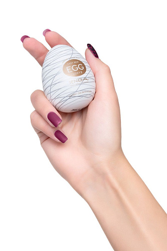Мастурбатор-яйцо белого цвета Tenga EGG-018