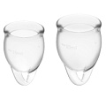 Набор менструальных чаш Satisfyer Feel confident Menstrual Cup J1762 (размер S + L)