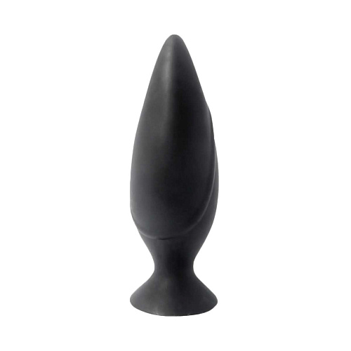 Чёрная большая анальная пробка Seven Creations Mojo F0024B1MPGAC (11 см)