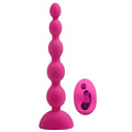 Розовый анальный вибростимулятор с пультом ДУ Howells Anal Beads L 189024pink (21,5 см)
