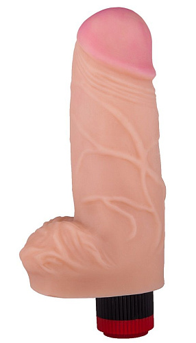 Вибратор-реалистик с большим диаметром ствола телесного цвета LOVETOY (А-Полимер) 804400 (21 см)