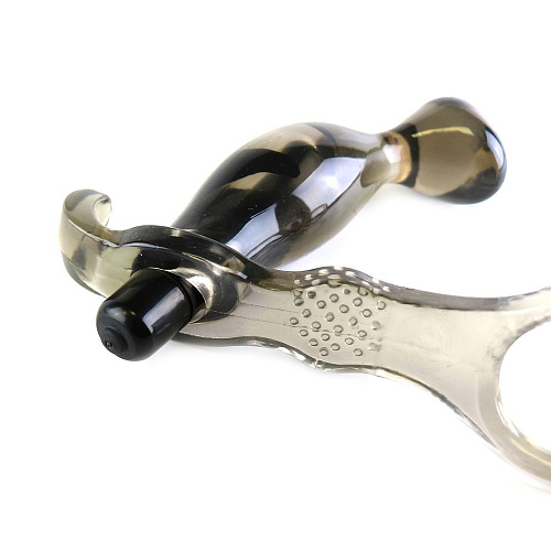 Эрекционное дымчатое кольцо с вибромассажёром простаты Sextoy 2011 00513