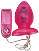 Розовая вибропробка с выносным пультом Eroticon 30303 (11 см)