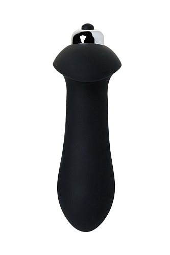 Чёрная анальная втулка с вибрацией S-HANDE DIAMON SHD-063 (10,3 см)