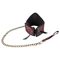 Чёрный ошейник, обтянутый красной тканью в восточном стиле Orion Choker Asia 2492300 3001