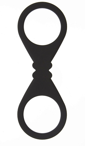 Чёрные силиконовые наручники Blush Novelties Silicone Wrist Cuffs 520044