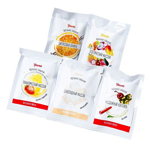 Набор из 5 плиток для массажа ToyFa «Идеальное свидание» 722200