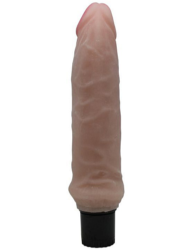 Реалистичный вибратор из ультраскин телесного цвета Eroticon 30308 (20 см)