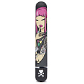Чёрный вибратор с принтом Tokidoki CLASSIC VIBRATOR BLACK PINK LIPSTICK WOMAN E27701 (18,4 см)