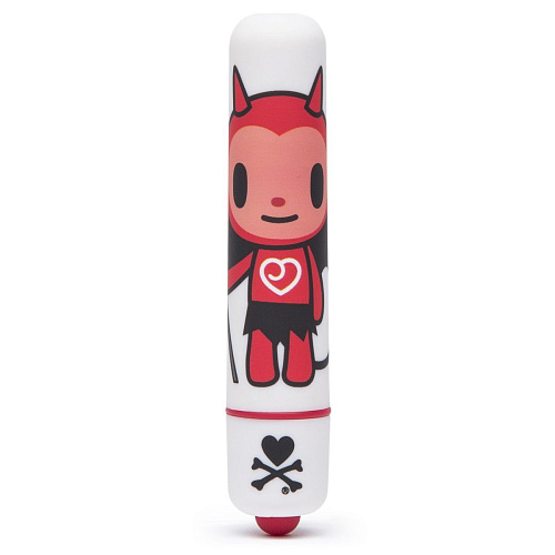 Белая вибропуля Tokidoki MINI BULLET VIBRATOR WHITE DEVIL E27690