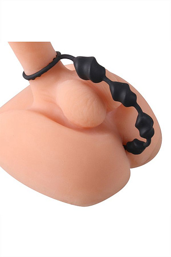 Чёрная анальная цепочка S-HANDE Lala SHD-033 (23,1 см)