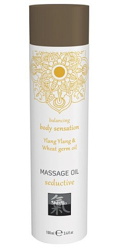Массажное масло с ароматом иланг-иланга с добавлением масла зародышей пшеницы Shiatsu 67002 (100 мл)