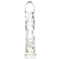 Стеклянный прозрачный фаллоимитатор Sexus «Волна» 912009