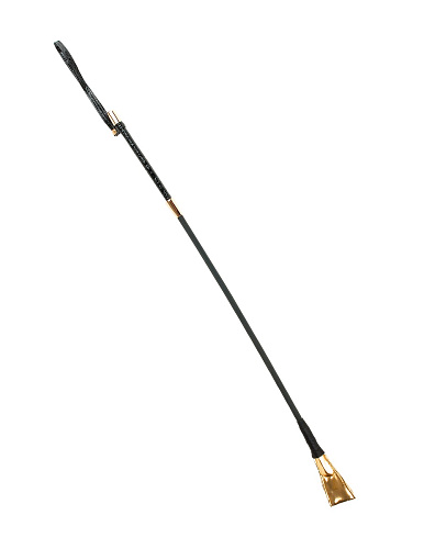 Чёрный с золотом стек Pipedream Riding Crop PD3989-23 (67 см)