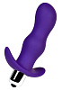 Фиолетовая изогнутая анальная вибропробка A-toys 761313 (11,2 см)