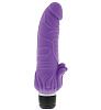 Фиолетовый вибратор с лепестками в основании Dream Toys PURRFECT SILICONE CLASSIC 7INCH PURPLE 20776 (18 см)