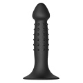 Чёрный анальный фаллоимитатор Dream Toys NUBBED PLUG 21441 (13,5 см)
