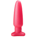 Гладкий розовый анальный плаг LOVETOY (А-Полимер) 436800 (18,5 см)