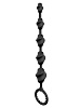 Чёрная анальная цепочка Dream Toys TWISTED BEADS 21493 (23 см)