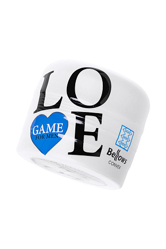 Нереалистичный мастурбатор-гармошка белого цвета Lovegame Lovegame High Pressure Convex 200906