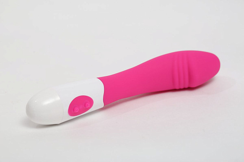 Розовый силиконовый вибратор с 9 видами вибрации и пульсации 4sexdreaM 47488 (19 см)