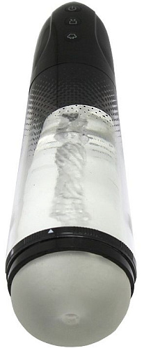 Чёрно-серая вакуумная автоматическая помпа Eroticon PUMP X4M 30497