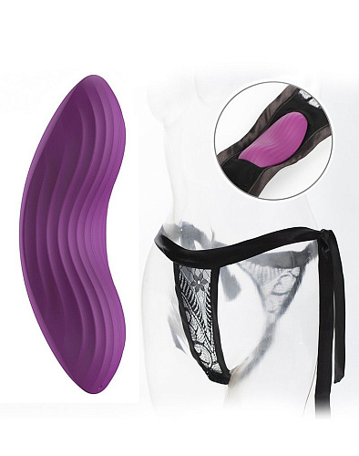 Фиолетовый клиторальный стимулятор с управлением через приложение Svakom Edeny STN01A