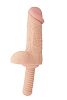 Телесный фаллоимитатор-гигант с рукоятью Dream Toys BIGSTUFF DONG WITH HANDLE 9.5INCH 20943 (24 см)