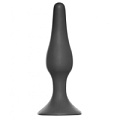 Темно-серая анальная пробка Lola toys Slim Anal Plug Large 4205-04Lola (12,5 см)