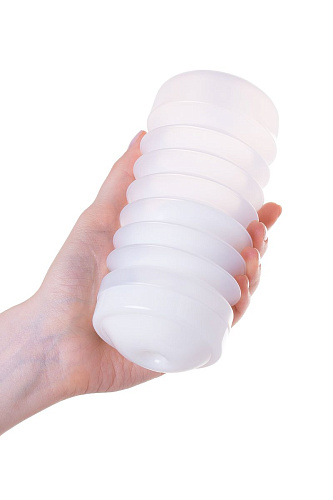 Нереалистичный мастурбатор-гармошка белого цвета Lovegame High Pressure Strips 200907