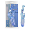 Голубой вибростимулятор Howells Crystal Stimulator-Naughty Rabbit 83054-blue (20 см)