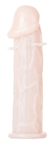 Телесная насадка-реалистик на пенис Shots Media BV Extension SHT118SKN