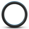 Чёрно-синее эрекционное кольцо Blush Novelties Silicone Go Pro Cock Ring BL-91102
