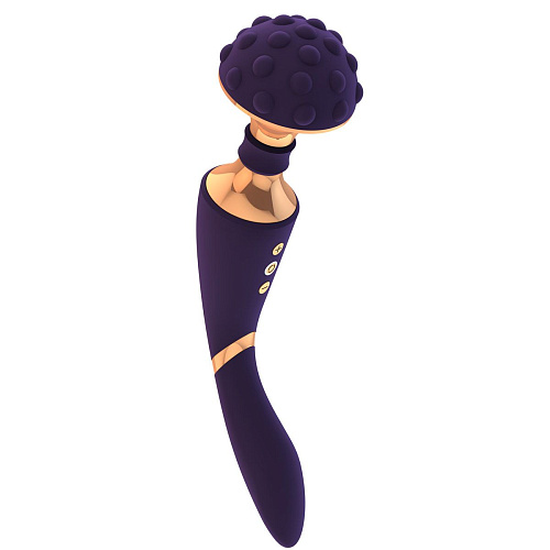 Фиолетовый вибратор Shots Media BV Shiatsu VIVE011PUR (28 см)