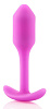 Розовая пробка для ношения b-Vibe Snug Plug 1 BV-007-FUC (9,4 см)