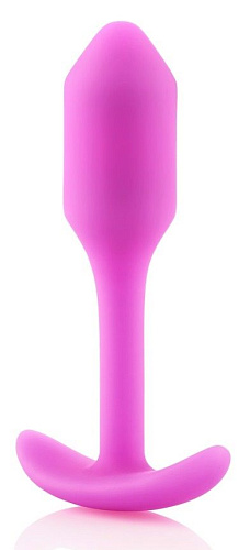 Розовая пробка для ношения b-Vibe Snug Plug 1 BV-007-FUC (9,4 см)