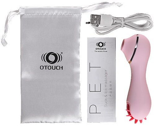 Розовый двусторонний клиторальный стимулятор Otouch PET 6119000004