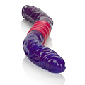 Фиолетовый двухсторонний гнущийся вибратор California Exotic Novelties Dual Vibrating Flexi-Dong SE-0381-14-2 (38 см)