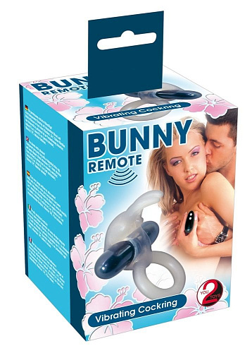 Дымчатое эрекционное виброкольцо с пультом ДУ Orion Bunny Remote Cockring  0576719